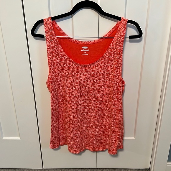 Old navy orange Aztec tank size L - Picture 2 of 5